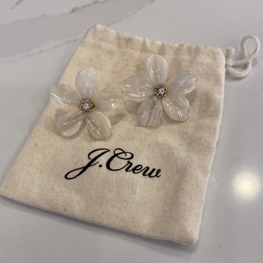 J. Crew Flower Earrings